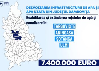 A fost semnat contractul de reabilitare și extindere a rețelelor de alimentare și canalizare în Târgoviște, Aninoasa, Șotânga și Ulmi