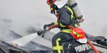 Intervenție în cazul unei explozii care a avut loc în  în comuna IL Caragiale