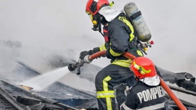 Intervenție în cazul unei explozii care a avut loc în  în comuna IL Caragiale