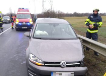 Accident rutier produs în sat Cuza Voda, comuna Sălcioara, pe DN 71.