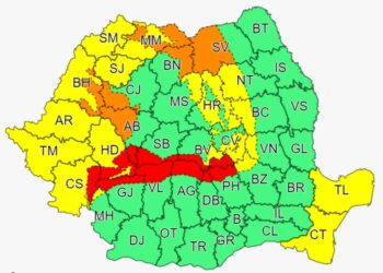 Avertizare meteorologică – COD ROȘU pentru fenomene meteo în zona montană a județului Dâmbovița