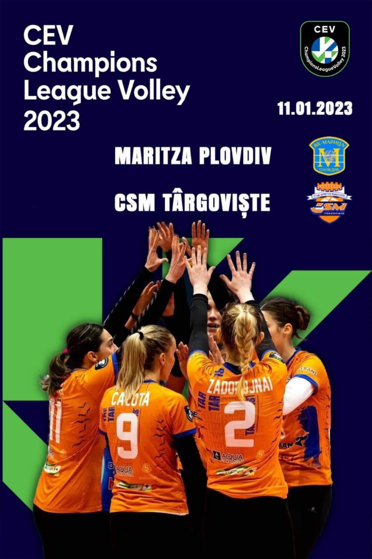 Clubul Sportiv Municipal Târgoviște va întâlni maine, 11 Ianuarie, de la ora 18:00, în Bulgaria, pe Maritza Plovdiv