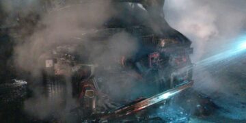 Intervenție în cazul unui incendiu izbucnit la un autoturism în localitatea Gura Ocniței