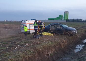 Accident pe DJ 720 B in comuna Ulmi