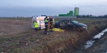 Accident pe DJ 720 B in comuna Ulmi
