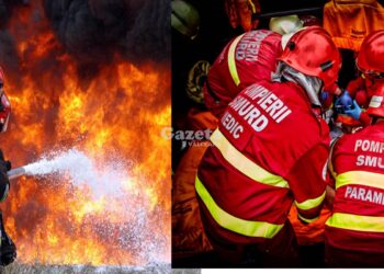 Intervenție în cazul unui incendiu izbucnit la o casă în comuna Bucșani