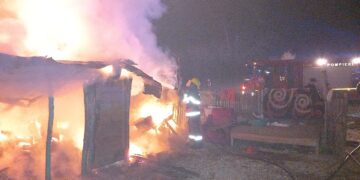 Incendiu izbucnit la o casă din localitatea Vlădeni