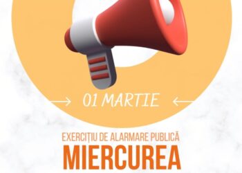 În ziua de 01 martie 2023, începând cu ora 10:00, se va desfășura acțiunea denumită generic „Miercurea sirenelor”