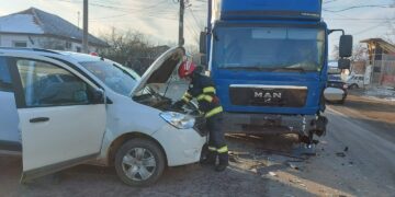 Accident rutier produs in Sat Lucianca, Comuna Butimanu