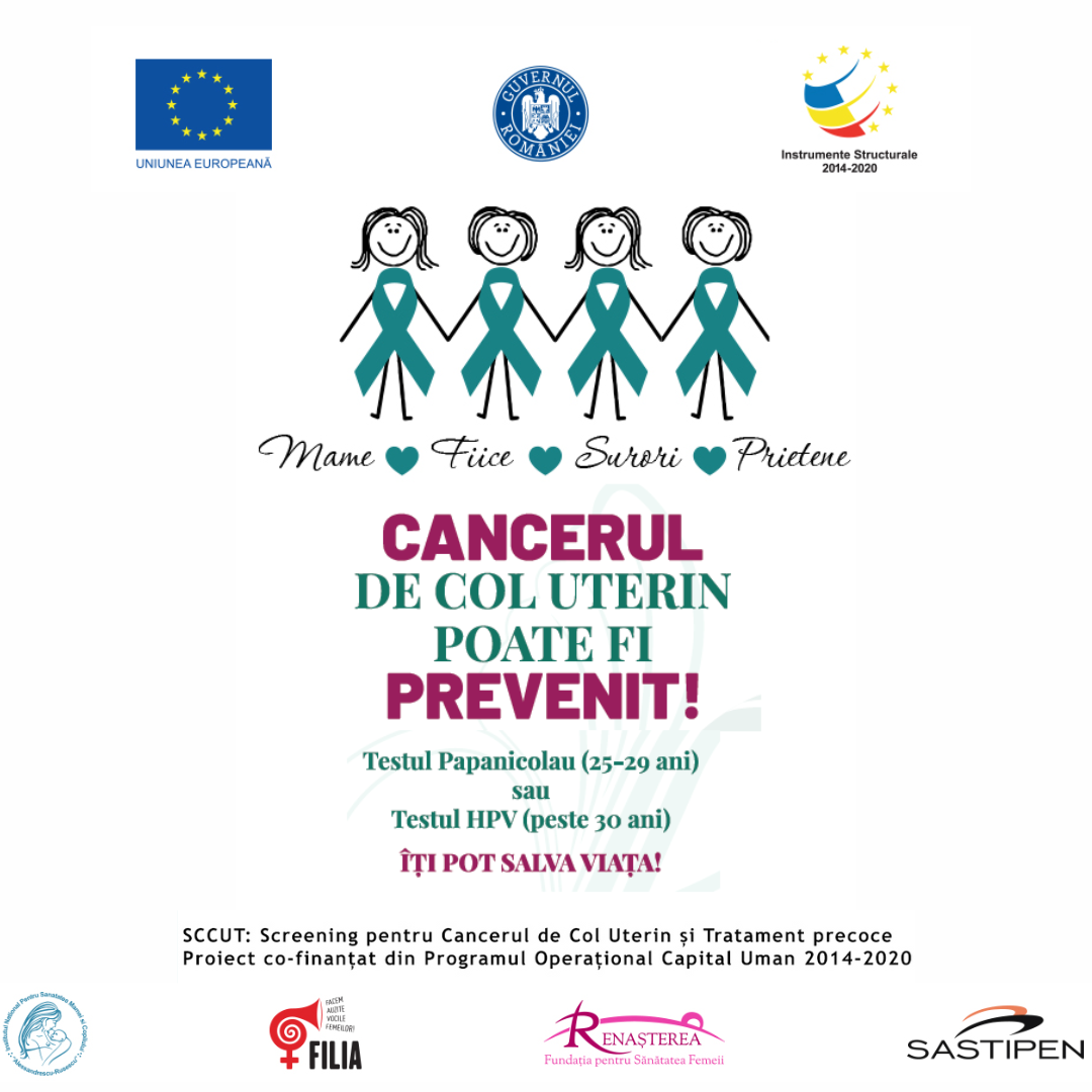 TESTE PAPANICOLAU și HPV gratuite în județul Dâmbovița prin proiectul SCCUT cu finanțare europeană