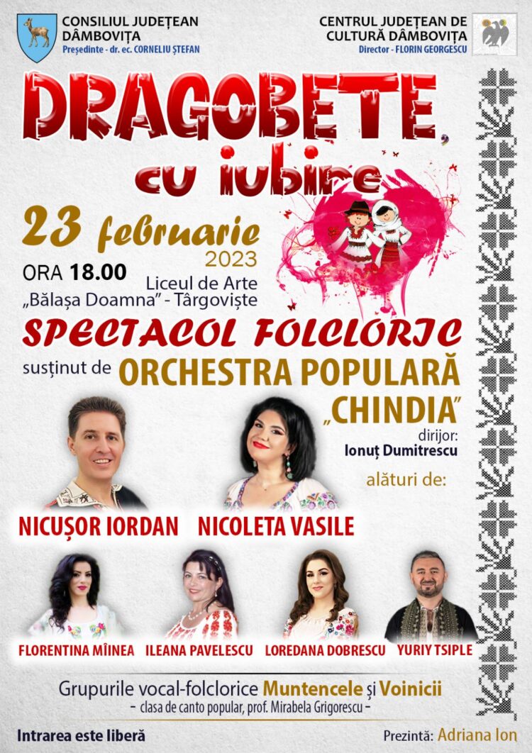„Dragobete cu iubire”, spectacol dedicat sărbătorii tradiționale românești