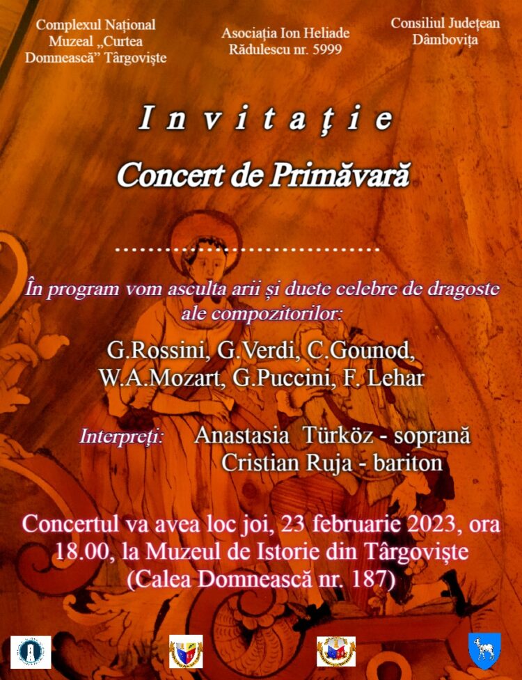 „Concert de Primăvară” la Muzeul de Istorie  din Târgoviște