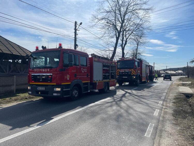 Incendiu izbucnit la o casă în comuna Valea Mare, sat Valea Caselor