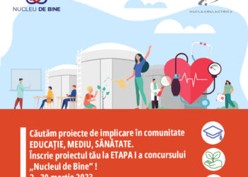 Nuclearelectrica lansează prima etapă din 2023 a selecției de proiecte CSR – “Nucleu De Bine”, cu un buget alocat de 2 milioane de lei