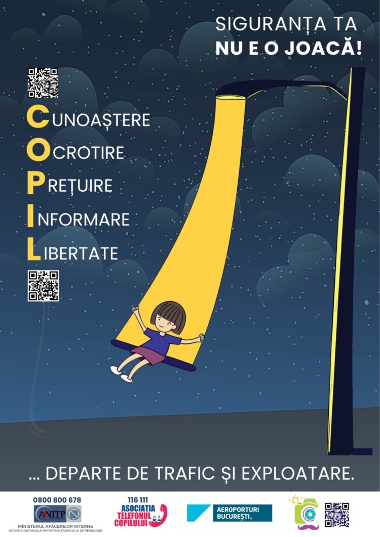 Lansarea campaniei naționale de prevenire a traficului de minori:“Siguranta ta nu e o joacă!”