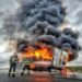 Incendiu izbucnit la un camion în comuna Ulmi