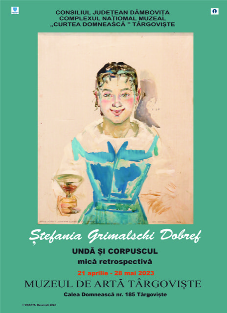 EXPOZIȚIE DE ARTĂ „‭ ‬ȘTEFANIA GRIMALSCHI DOBREF – UNDĂ ȘI CORPUSCUL. MICĂ RETROSPECTIVĂ”