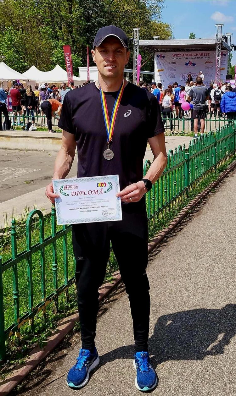 Ionuţ Timofte, vicecampion la “Campionatul Național de Semimaraton Masters”