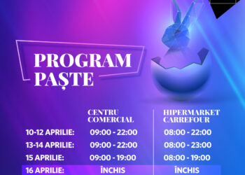 Programul de Paște al centrului comercial Ploiești Shopping City