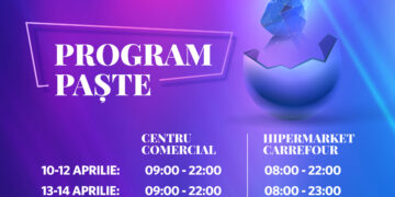 Programul de Paște al centrului comercial Ploiești Shopping City