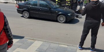 Intervenție în cazul unui accident rutier produs în orașul Pucioasa, str. Republicii