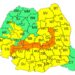 Administrația Națională de Meteorologie a emis două mesaje de avertizare meteorologică