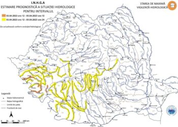 Institutul National de Hidrologie si Gospodarire a Apelor a emis un mesaj de atenționare