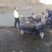 Un tânăr de 18 ani fără permis de conducere s-a răsturnat cu autoturismul în albia unui pârâu