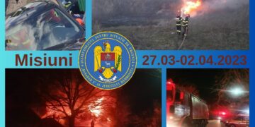 În perioada 27 martie – 02 aprilie 2023, echipajele de intervenţie din cadrul Inspectoratului pentru Situaţii de Urgenţă „Basarab I” al judeţului Dâmboviţa au acționat la 202 evenimente