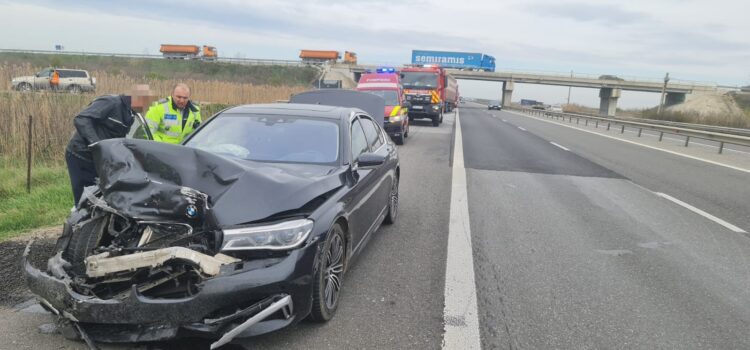 Accident rutier produs pe A1, km 73, raza localității Ionesti