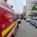Intervenție în cazul unui incendiu izbucnit la un apartament în municipiul Târgoviște, bulevardul Unirii