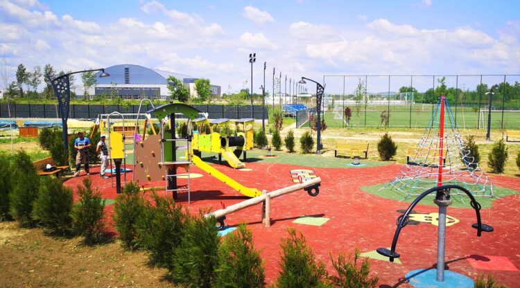 Construirea celui mai mare parc din municipiul Târgoviște se apropie de final