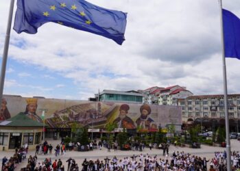 FLASH MOB în Târgoviște dedicat Zilei Europei
