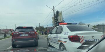 Accident rutier produs  pe raza localității I. L. Caragiale