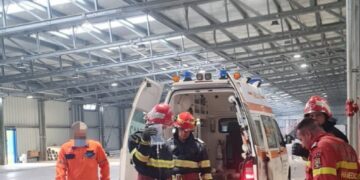 Accident la un operator economic în comuna Petrești