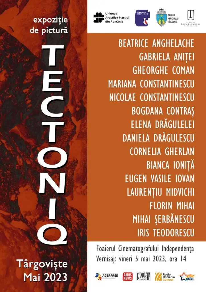 Vernisajul expoziției de pictură „Tectoniq” va avea loc vineri, 5 mai, la Galeria de Artă din foaierul Cinematografului „Independența”