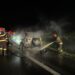 Incendiu izbucnit la un autoturism pe A1, km 62