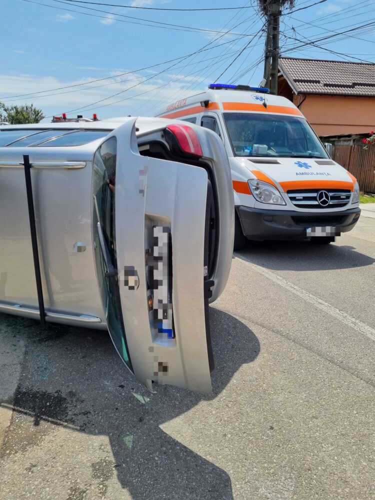 Accident rutier produs în comuna Sotânga, sat Teiș