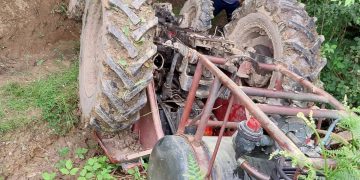 Intervenție în cazul unei persoane prinsă sub un utilaj agricol, în localitatea Cândești