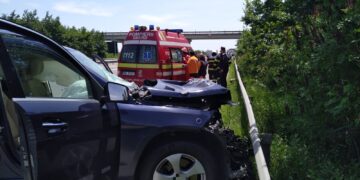Accident rutier produs pe A1, km 60
