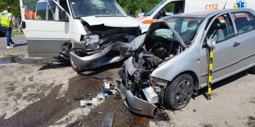 Accident rutier în localitatea Fieni, DN 71