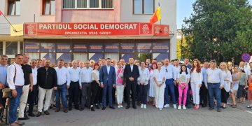 Conducerea PSD Dâmbovița, alături de locuitorii orașului Găești