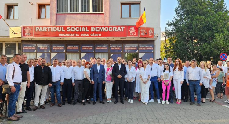 Conducerea PSD Dâmbovița, alături de locuitorii orașului Găești