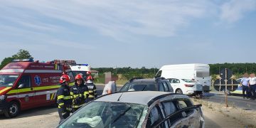 Accident rutier la intersecția DN 71 cu DJ 701- Moară Nouă
