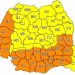 Avertizare meteo -COD PORTOCALIU-valabilă pentru județul Dâmbovița