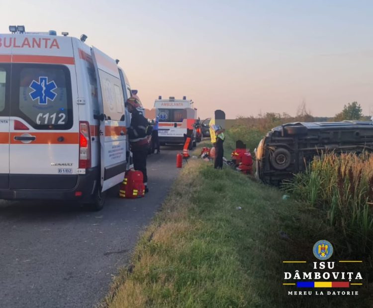 Accident rutier pe autostrada A1, la kilometrul 58, sensul spre București