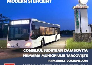 Transport la standarde europene în toată zona periurbană din jurul Municipiului Târgoviște