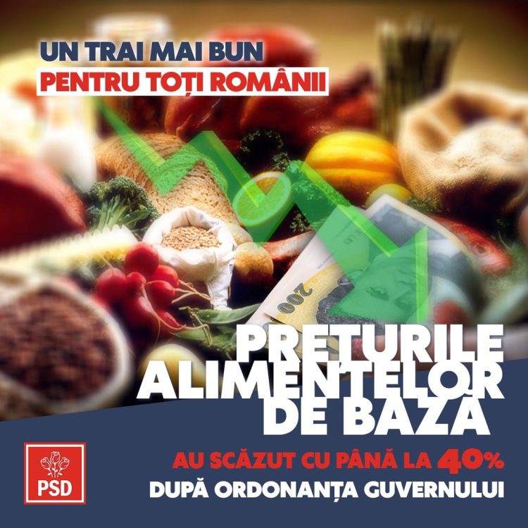 Măsurile asumate de PSD produc deja ieftinirea coșului zilnic!