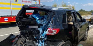 Eveniment rutier în comuna Uliești, sat Olteni, A1, km 64