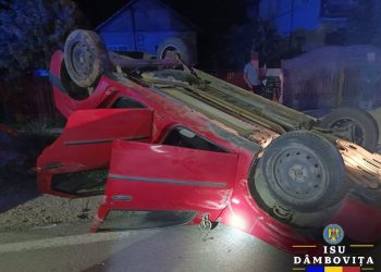Eveniment rutier în localitatea Dumbrava, pe DN 72.